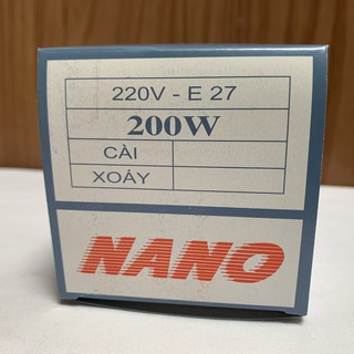 Bóng đèn sợi đốt 200w, bóng đèn dây tóc Nano 200w, có thể dùng làm bóng sưởi-Giadung24h