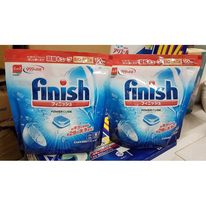 Viên Rửa Bát Nhật Bản 150 Viên FINISH( tích hợp muối bóng bột) Dùng Cho Máy Rửa Bát
