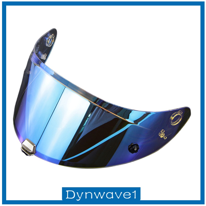 [DYNWAVE1] 2pcs Motorcycle Helmet Visor Lens for HJ-26 RPHA11 RPHA70 revo red + blue