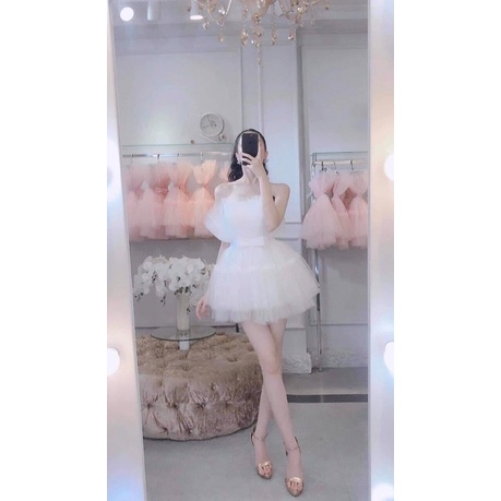 Đầm xoè lưới cúp ngực,váy nữ voan lưới đủ màu siêu xinh cho bạn gái phong cách gợi cảm sexy