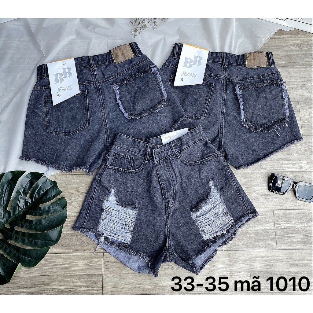Quần short Nữ Túi viền Xám và Đen Size Nhỏ đến 35 Ms 1010