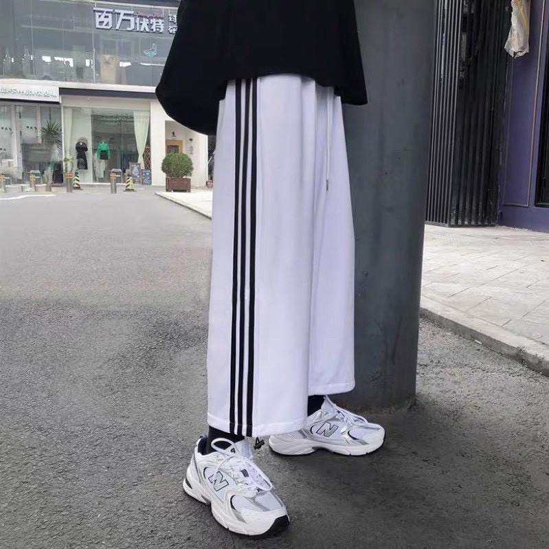 Quần 3 Sọc Ống Suông Unisex - Mía Store | BigBuy360 - bigbuy360.vn