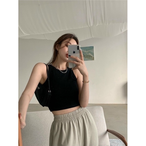 [CÓ CLIP + ẢNH THẬT] ÁO CROPTOP BA LỖ THUN GÂN | BigBuy360 - bigbuy360.vn
