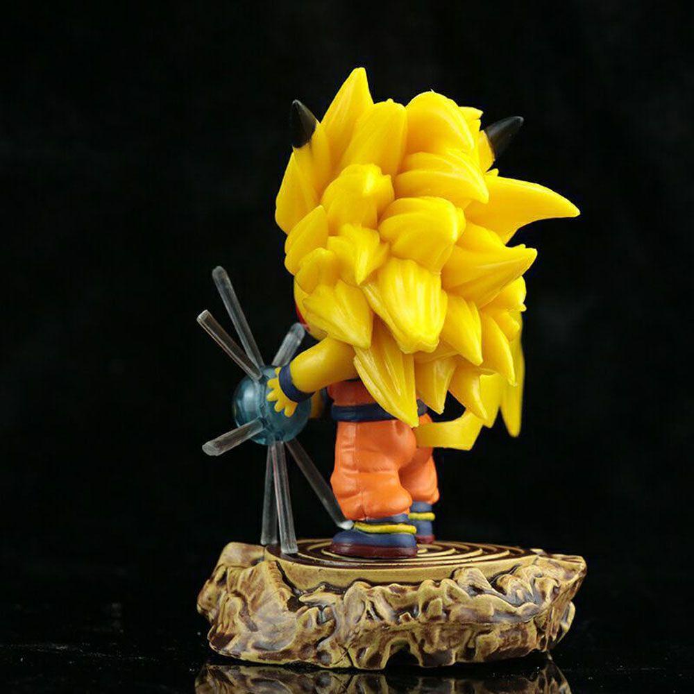 Mô Hình Nhân Vật Hoạt Hình Pikachu Son Goku Bằng PVC Trang Trí