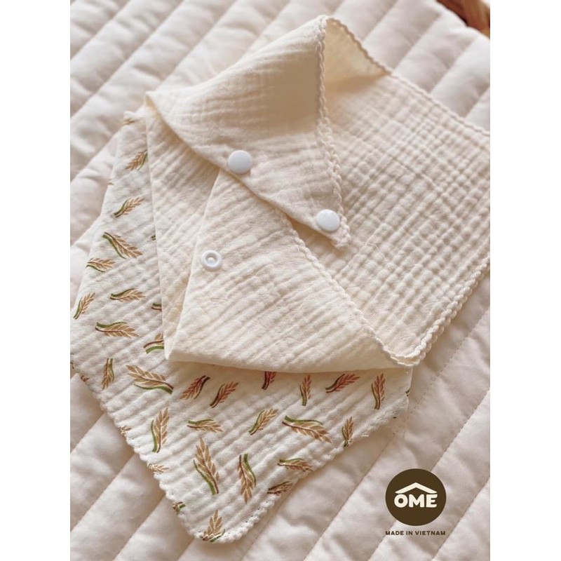 Yếm xô tam giác 6 lớp Ome set 2c [ babyboo ]