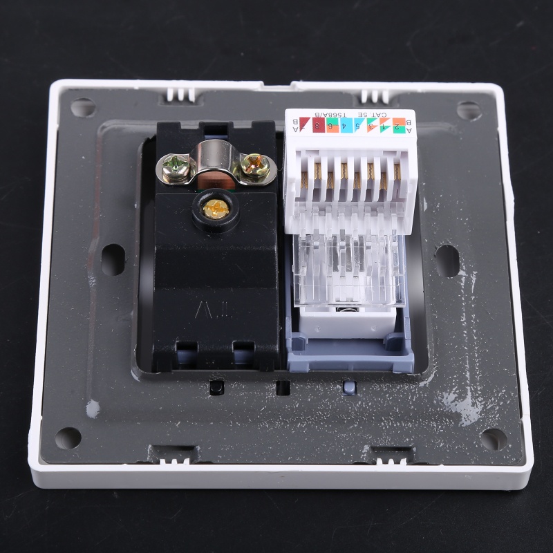 Bộ Chuyển Đổi RJ45 + Ăng Ten TV Gắn Tường