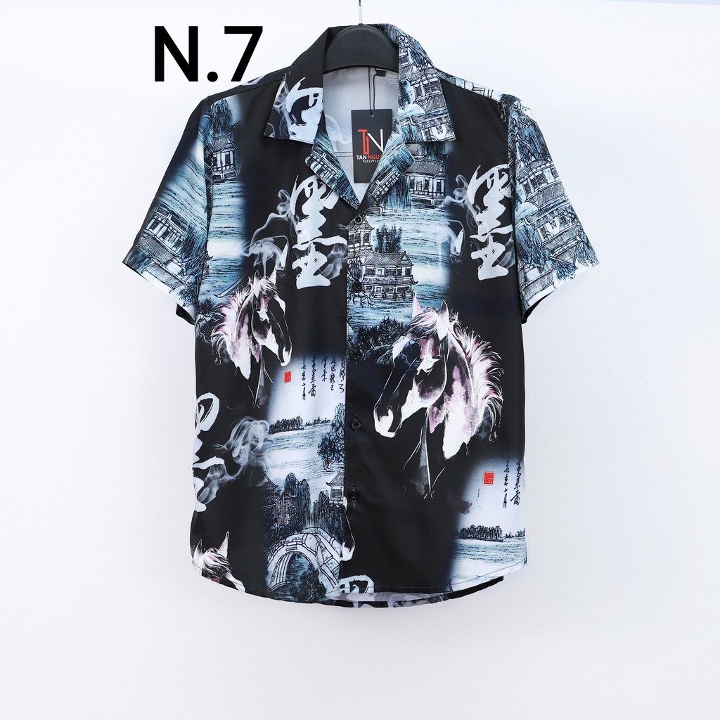 Áo Sơ Mi Nam ⚡FREESHIP⚡Aó Sơ Mi,Sơ mi Nam Tay Ngắn Lụa Họa Tiết  Chống Nhăn, Xù Mền Mại Mịn Màng Bao Giặc Máy | BigBuy360 - bigbuy360.vn