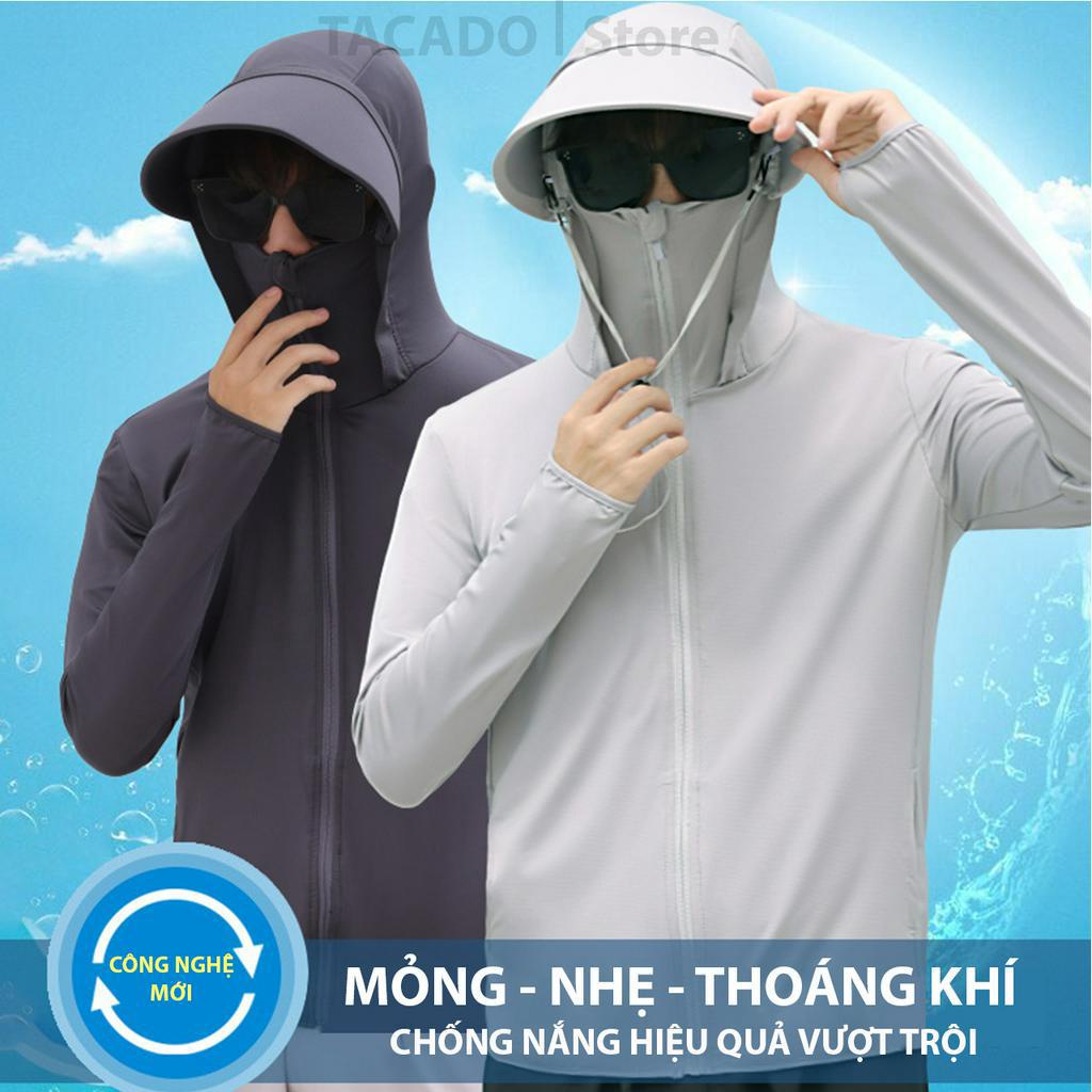 Áo Khoác Chống Nắng Nam Chất Lụa Lạnh Mỏng Thoáng Khí Chống Nắng Phong Cách Mới 2023
