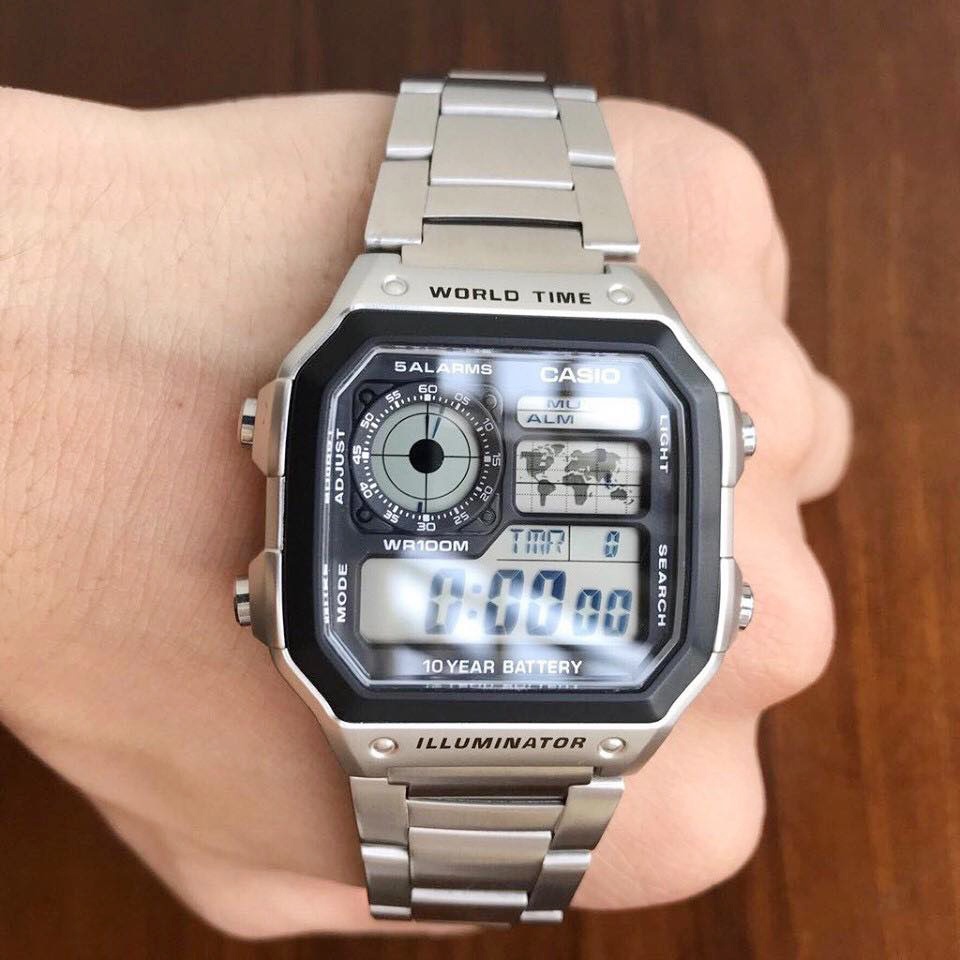 Đồng hồ nam thể thao Casio AE, AE-1000W, AE-1200WHD chính hãng Anh Khuê