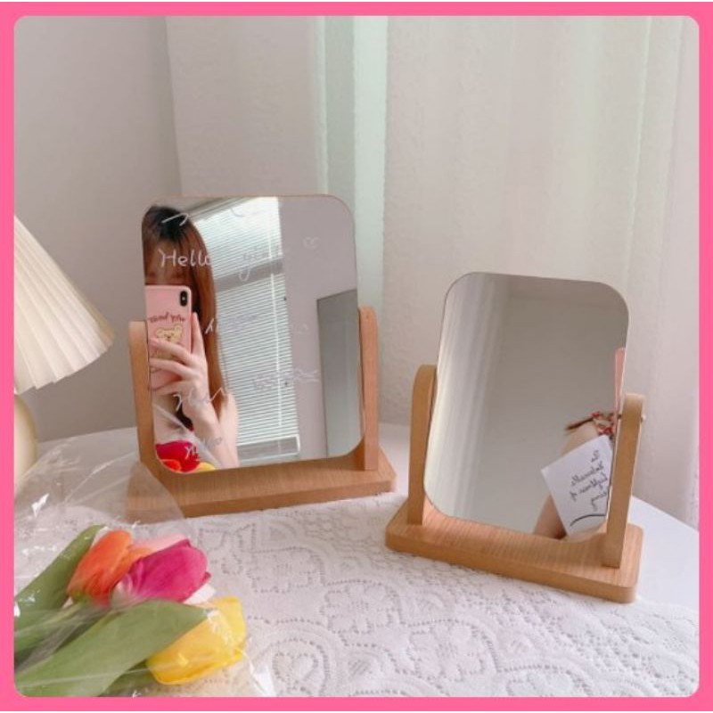 Gương soi mặt makeup để bàn trang trí sang trọng, decor phòng xinh độc lạ