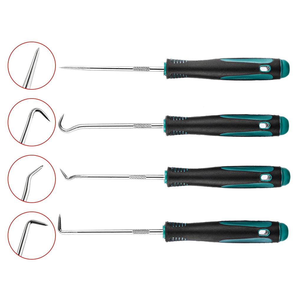 4 Dụng cụ Ekez dùng phớt dầu/ móc kéo/ gắp lốp/ làm sạch hộp mực/ sữa chữa ô tô kiểu kéo lò xo