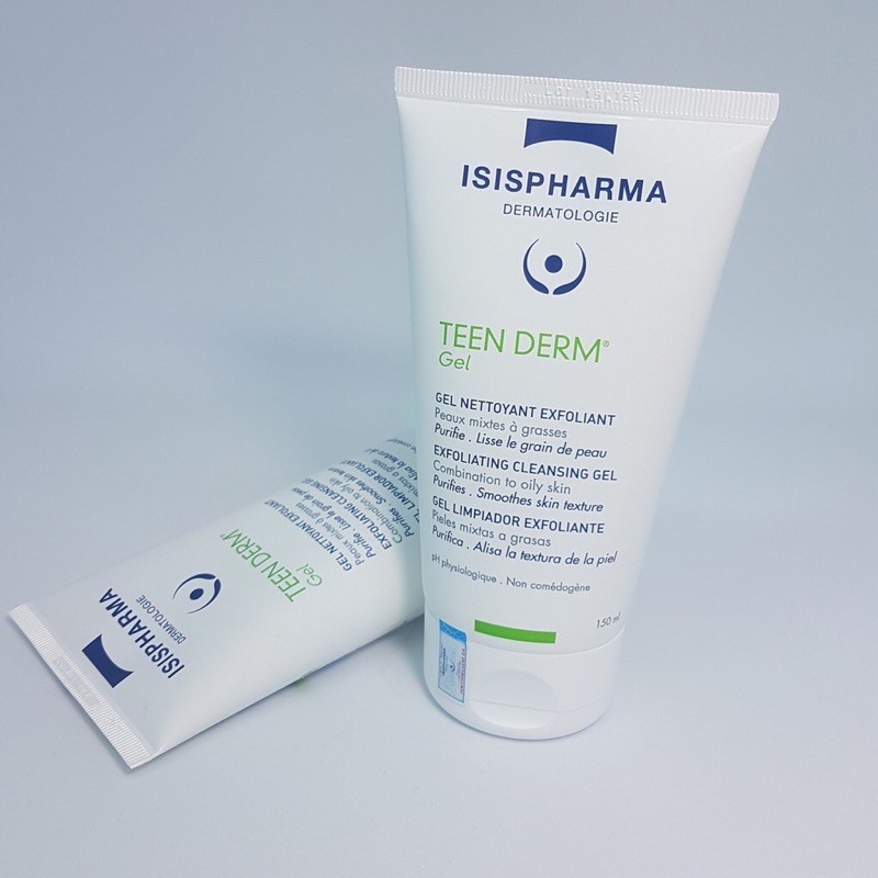 Gel rửa mặt giảm nhờn & ngăn ngừa mụn Isis Pharma Teen Derm
