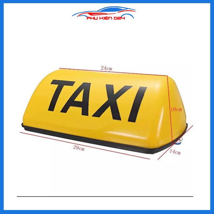 Mào taxi có đế nam châm có đèn kích thước 29cmx10cmx13cm