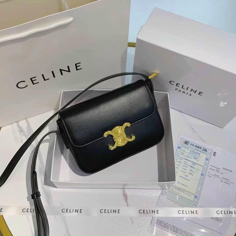 Túi C-enile Fullbox Thẻ Tag Bản Xuất 2 Màu Nâu Đen