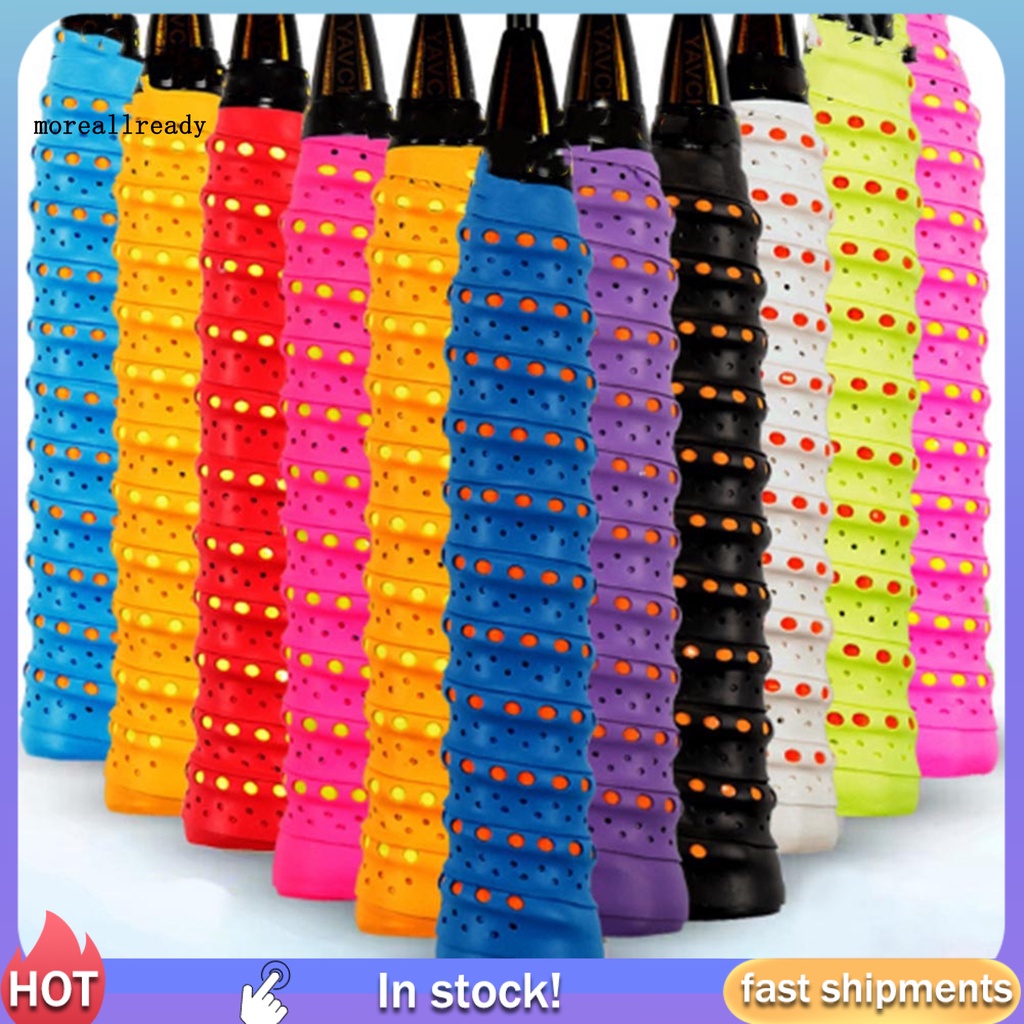 Vỏ Bọc Tay Cầm Vợt Tennis Chống Trượt Màu Sắc Tươi Sáng Lâu Trôi