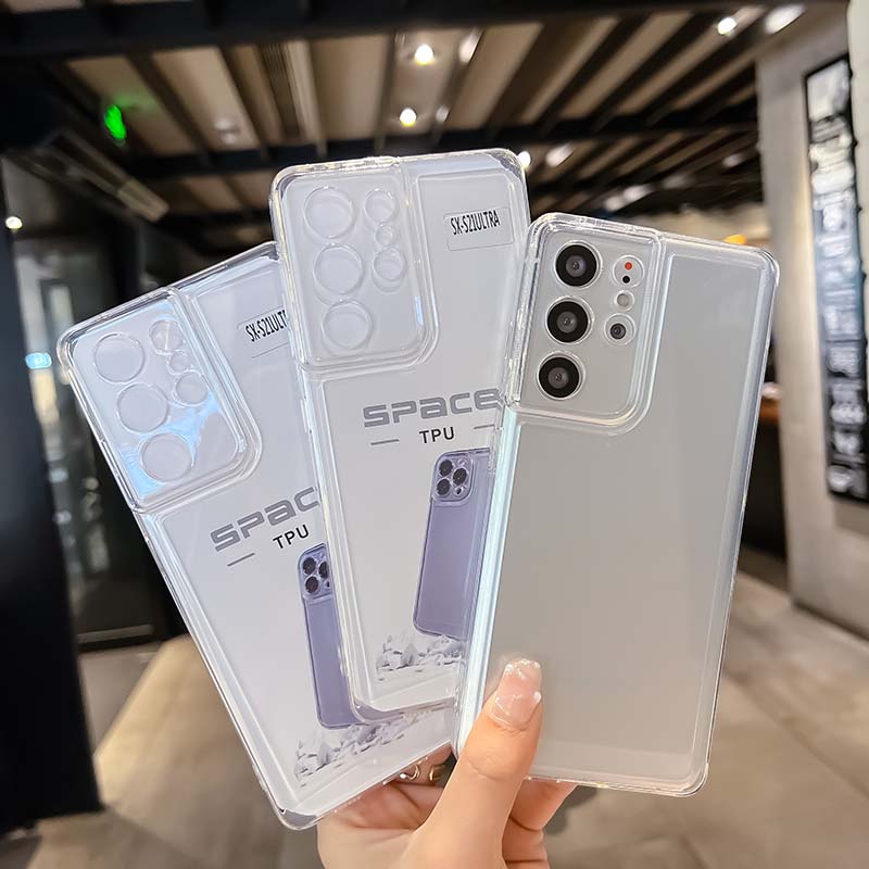 Ốp Điện Thoại Thạch Trong Suốt Cho Samsung Galaxy Note 20 Ultra M23 F23 M33 M53 5G S22 S22+ S20 S21 FE S21+ S10 Plus S10+