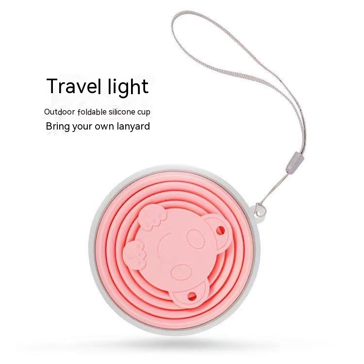 Cốc Súc Miệng Bằng Silicone Chống Sốc Có Thể Gấp Gọn Tiện Lợi