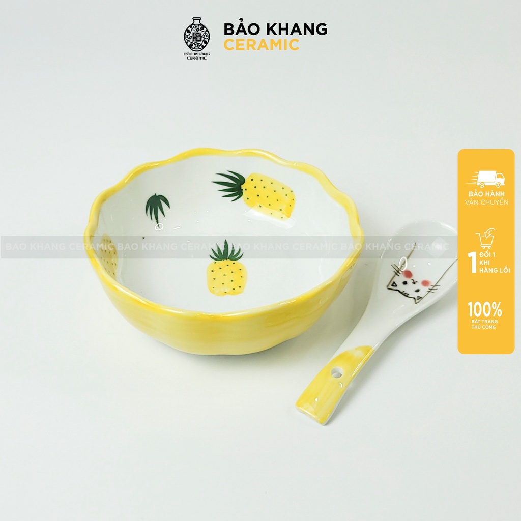 Bát ăn dặm cho bé , bát ăn chè gốm sứ vẽ tay men suất khẩu cao cấp Tổng kho gốm sứ Bát Tràng