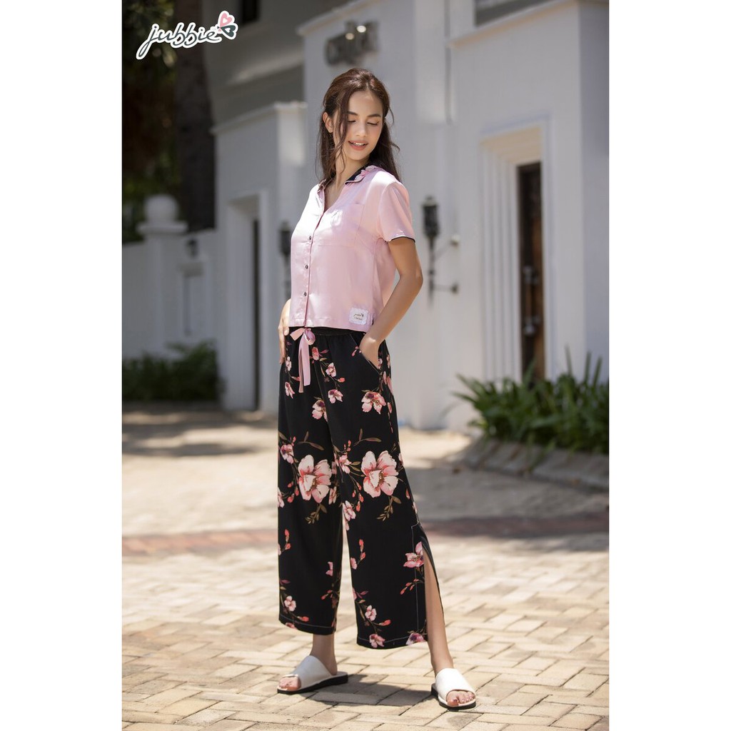 [Mã BMBAU50 giảm 50K đơn 150K] Đồ mặc nhà bộ dài lụa jubbie 94051