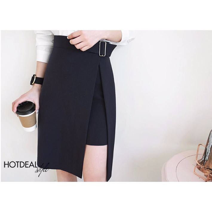 Chân Váy Nữ ❣️𝑭𝒓𝒆𝒆𝒔𝒉𝒊𝒑❣️ Chân Váy Sẻ Tà halona - Hàng thiết kế phom chuẩn đẹp