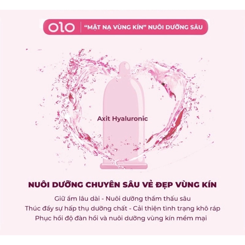 Bao cao su OLO 001 Climax Ha For Women Có Gai , Gel bôi trơn nuôi dưỡng sâu , Siêu mỏng , 10 Bcs