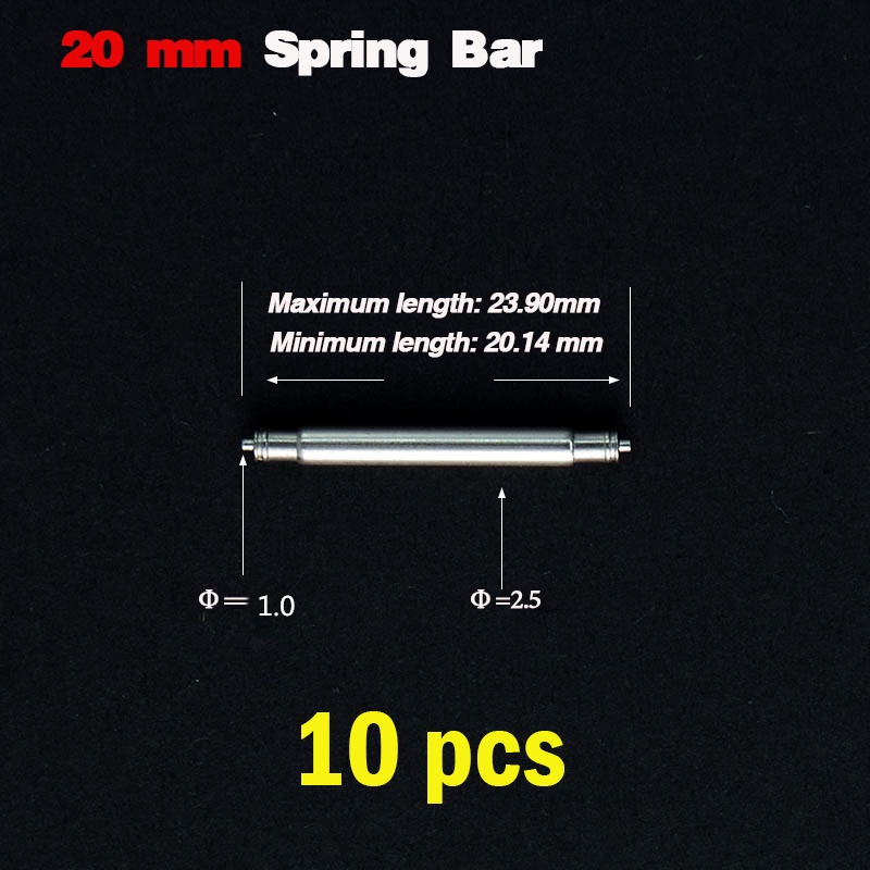 Set 10 Thanh Lò Xo Bằng Thép Không Gỉ 2.5mm Tương Thích Seiko Srx007 Srx009 20mm 22mm