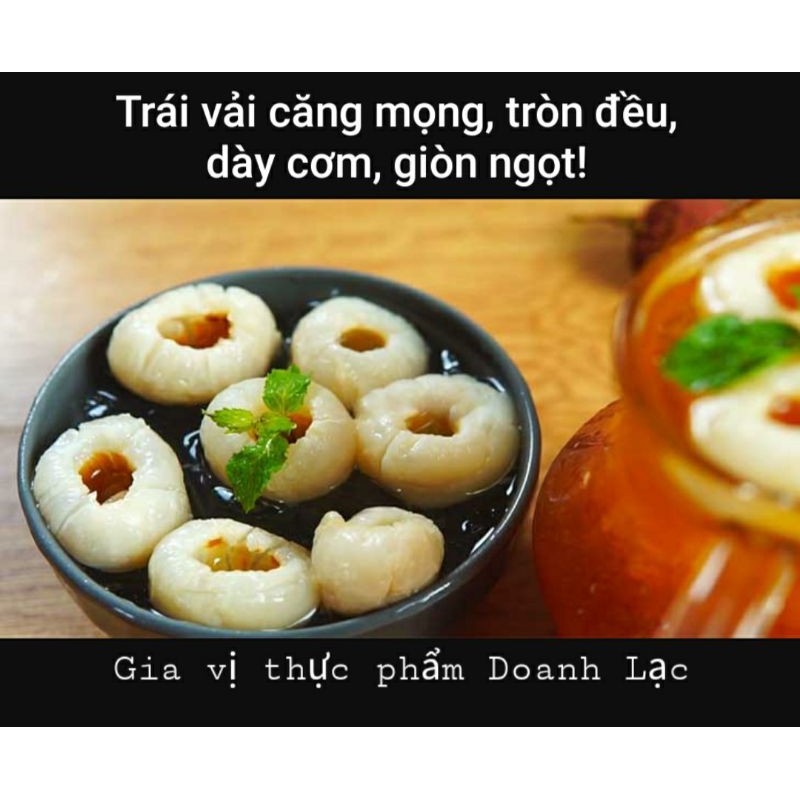 [Bitraco] Vải thiều Thanh Hà đóng hộp / vải lon 565gr👍Trái dày, giòn, ngọt thanh ✅ Topping