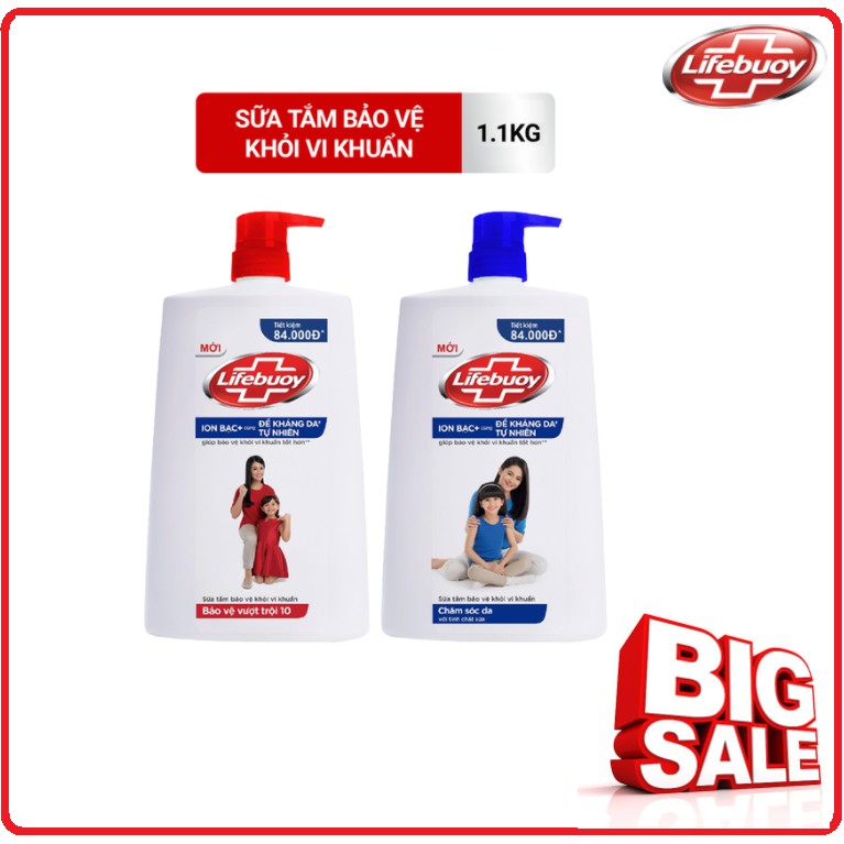 Sữa Tắm LIFEBUOY Diệt Khuẩn Chai 1,1kg | BigBuy360 - bigbuy360.vn