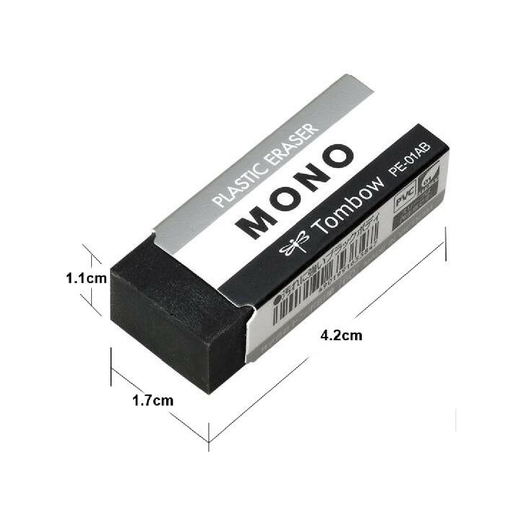 Gôm tẩy Tombow MONO PE-01AB màu đen