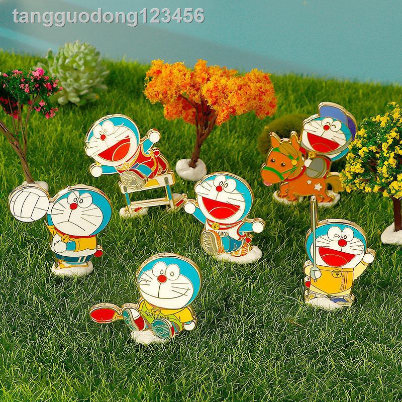 Huy Hiệu Cài Áo Hình Mèo Máy Doraemon Đáng Yêu Hoạt Hình