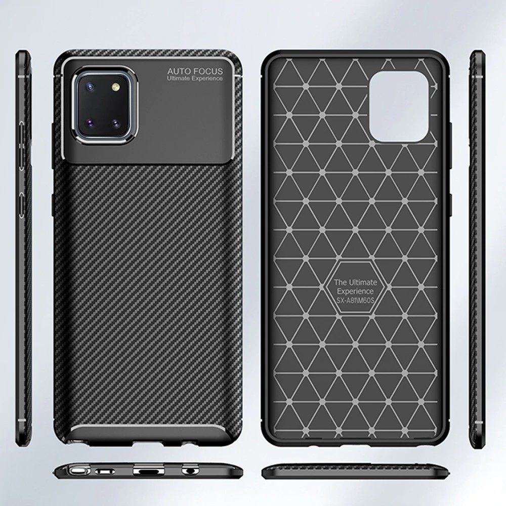 [Loại Tốt] Ốp Lưng Samsung Note 10 Lite, A81, M60s AutoFocus Vân 3D Carbon Chống Sốc