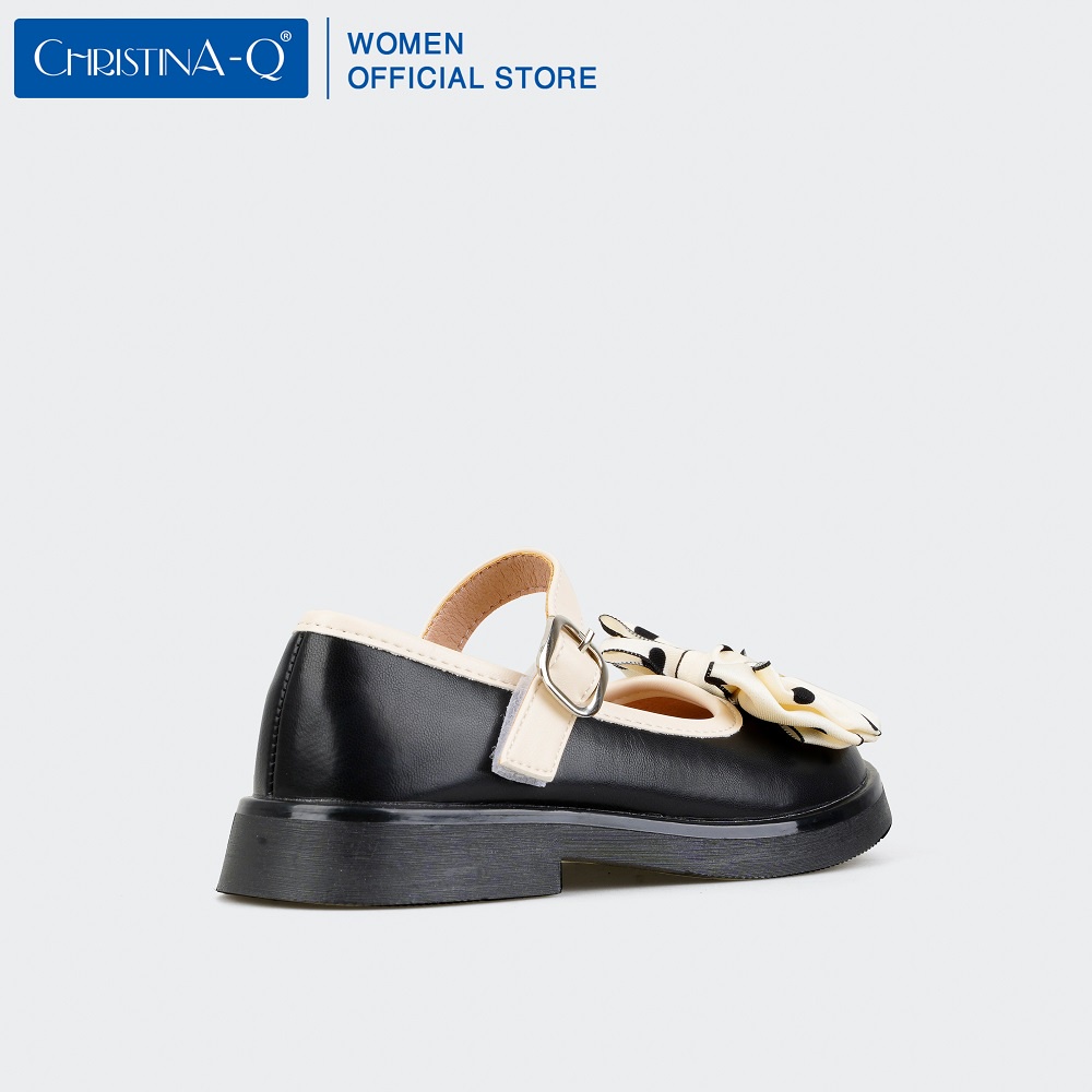 Giày Búp Bê Bé Gái Đính Nơ ChristinA-Q GTE331