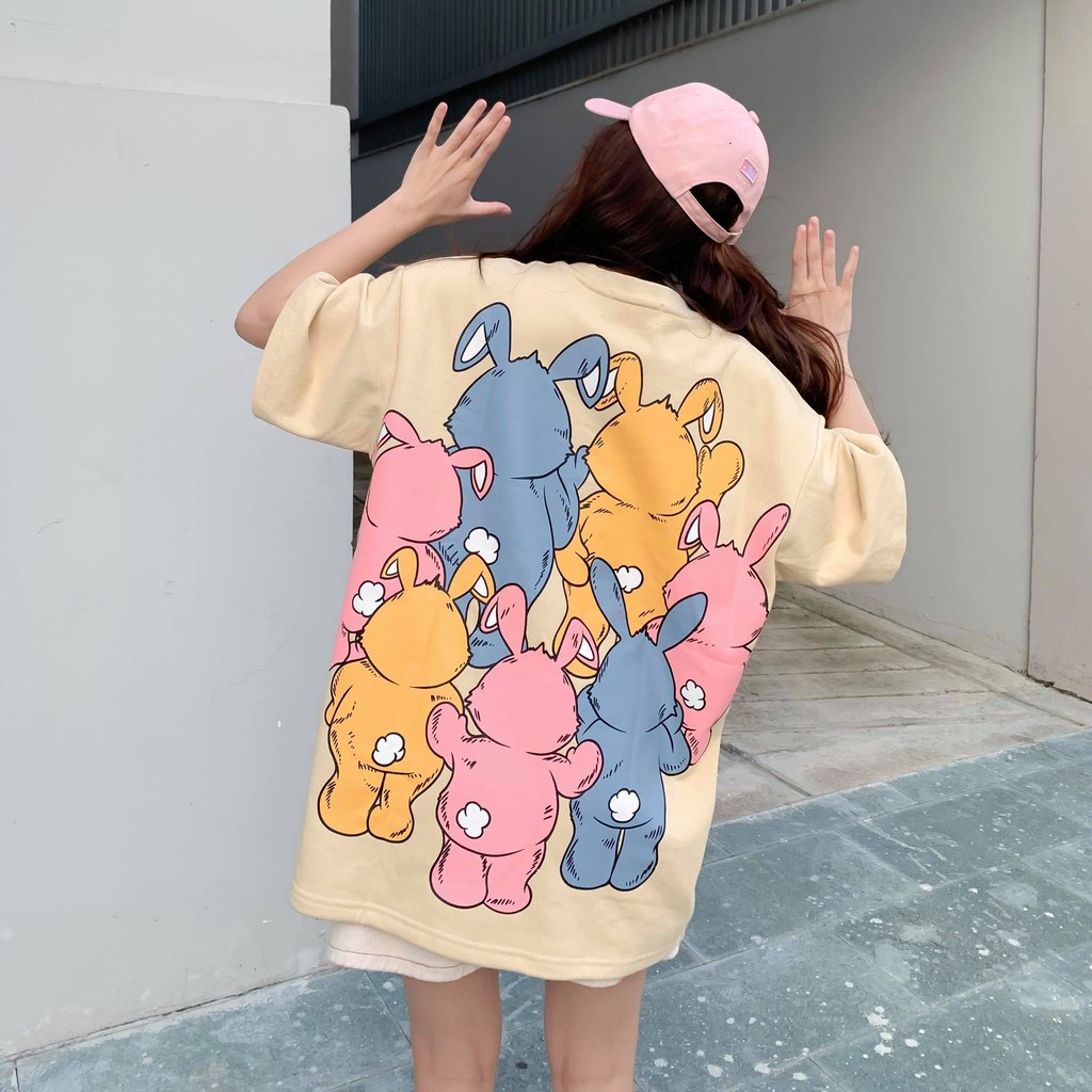 Áo Thun Unisex Bad Rabbit Cheerleader Cream - Local Brand Chính Hãng | BigBuy360 - bigbuy360.vn