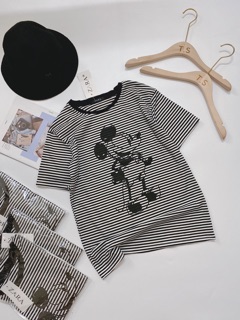 ÁO THUN NỮ MK KẺ NGANG SIÊU HOT