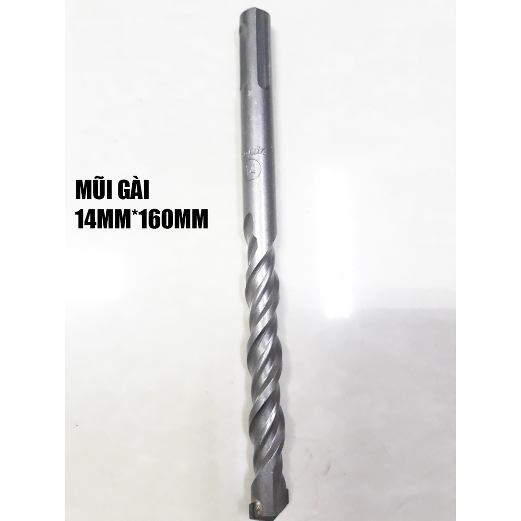 BỘ 6 MŨI KHOAN GÀI 6-8-10-12-14-16MM CHO MÁY KHOAN ĐẦU TỰ ĐỘNG MÁY KHOAN BÊ TÔNG - MŨI KHOAN GÀI BÊ TÔNG