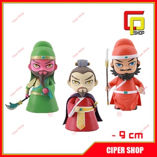 Mô hình lưu bị - quan vũ - trương phi chibi - mô hình tam quốc - mini figure