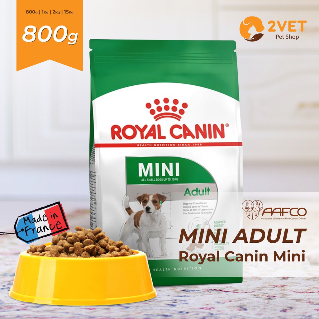 [Thức Ăn Cho Chó] Thực Phẩm Royal Canin Mini Adult – Trọng Lượng 800g – Đồ Ăn Cho Chó Nhỏ Trưởng Thành