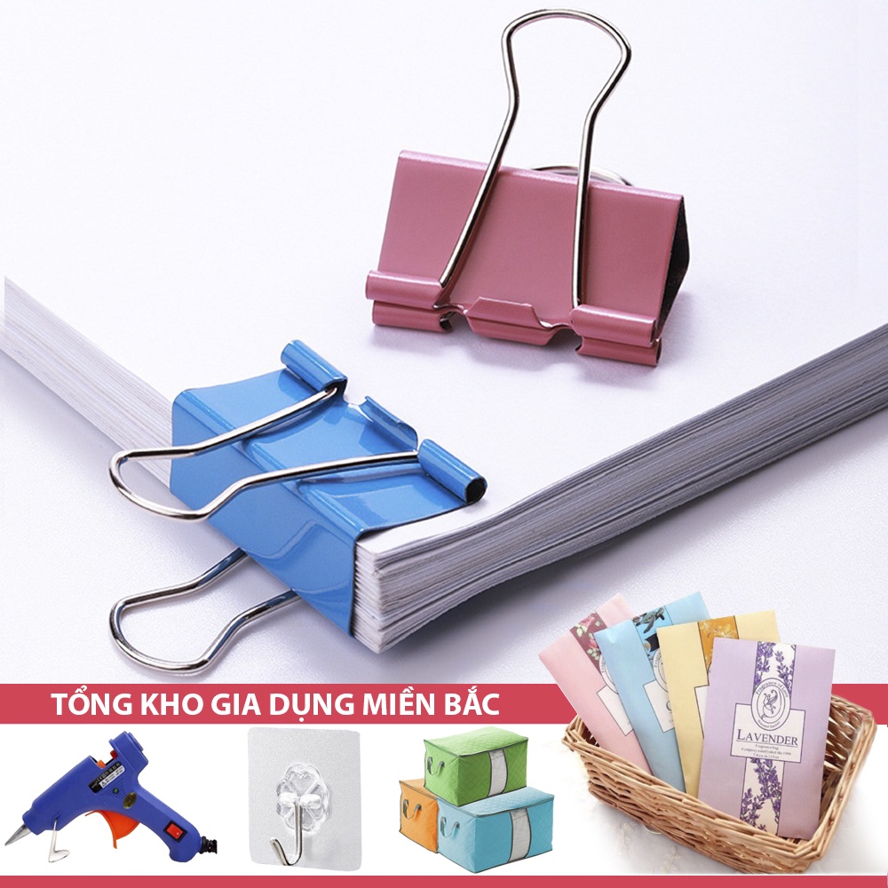 [Tổng Kho Sỉ] [Đủ Size] Kẹp Tài Liệu Giấy Tờ Văn Phòng Đủ Size - Kẹp Bướm Nhiều Màu Loại 1