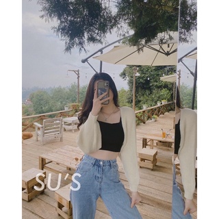 Áo khoác len choàng, Áo croptop len dáng cánh dơi