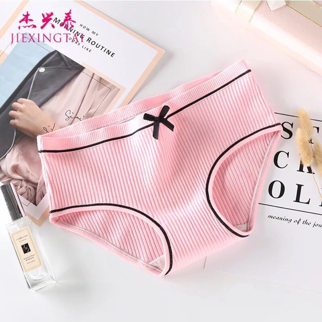 Quần lót nữ cotton gân tăm siêu thấm hút hồ hôi, mềm mịn , kháng khuẩn Nhật SQ10 | BigBuy360 - bigbuy360.vn