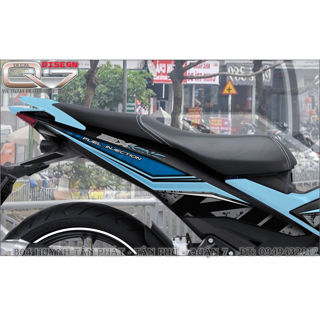 TEM RỜI EXCITER 150 XANH ĐEN