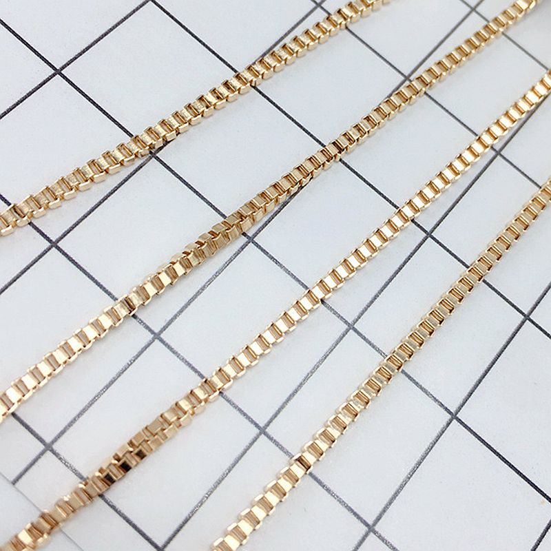 Dây Chuỗi Túi Đồng 1m diy Màu Vàng Đồng Siêu Mịn Chịu Nhiệt Độ Cao Làm Phụ Kiện Trang Sức diy