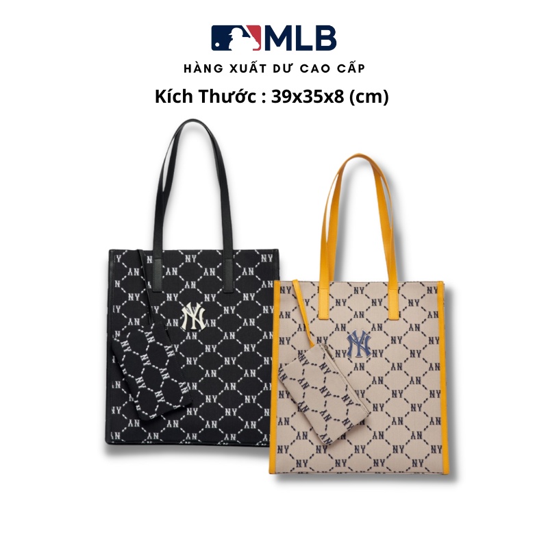 Túi tote MLB hoạ tiết thuê chữ NY cao cấp dành cho cả nam và nữ phong cách Hàn Quốc