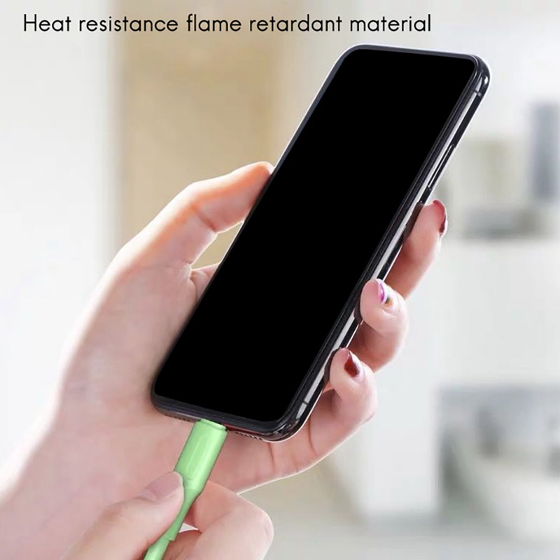 Dây Cáp Sạc Nhanh 3 Trong 1 Bằng Silicon Dành Cho Điện Thoại Di Động