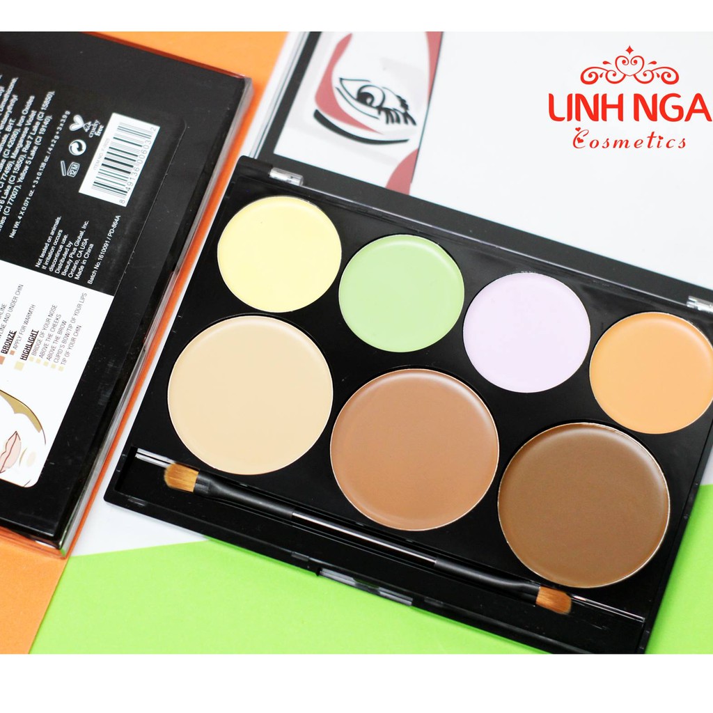 BẢNG KEM CHE KHUYẾT ĐIỂM TẠO KHỐI 7 Ô CITY COLOR