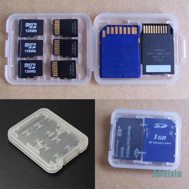 Hộp Đựng Thẻ Nhớ Micro Sd Tf Sdhc Mspd 8 Ngăn Giá Đỡ