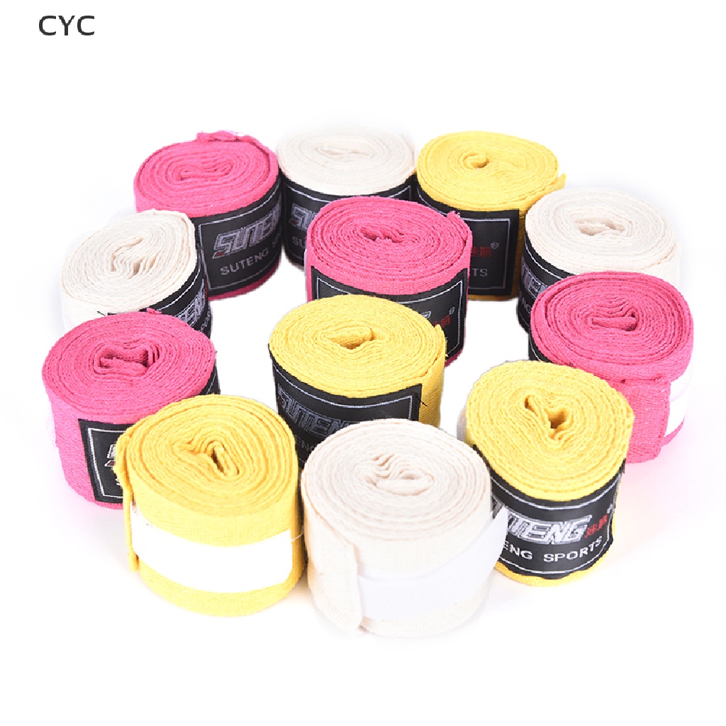 Set 2 băng quấn tay tập boxing rộng 5cm nhiều màu sắc CY