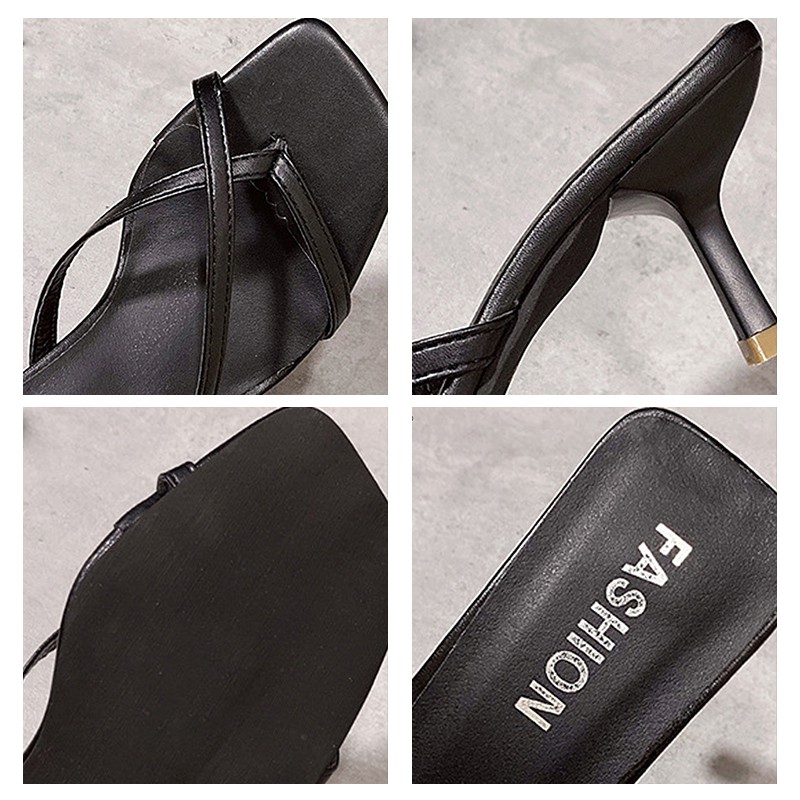 Big Size 34-42 Dép cao gót XIELUAIZTA mũi vuông thời trang dành cho nữ