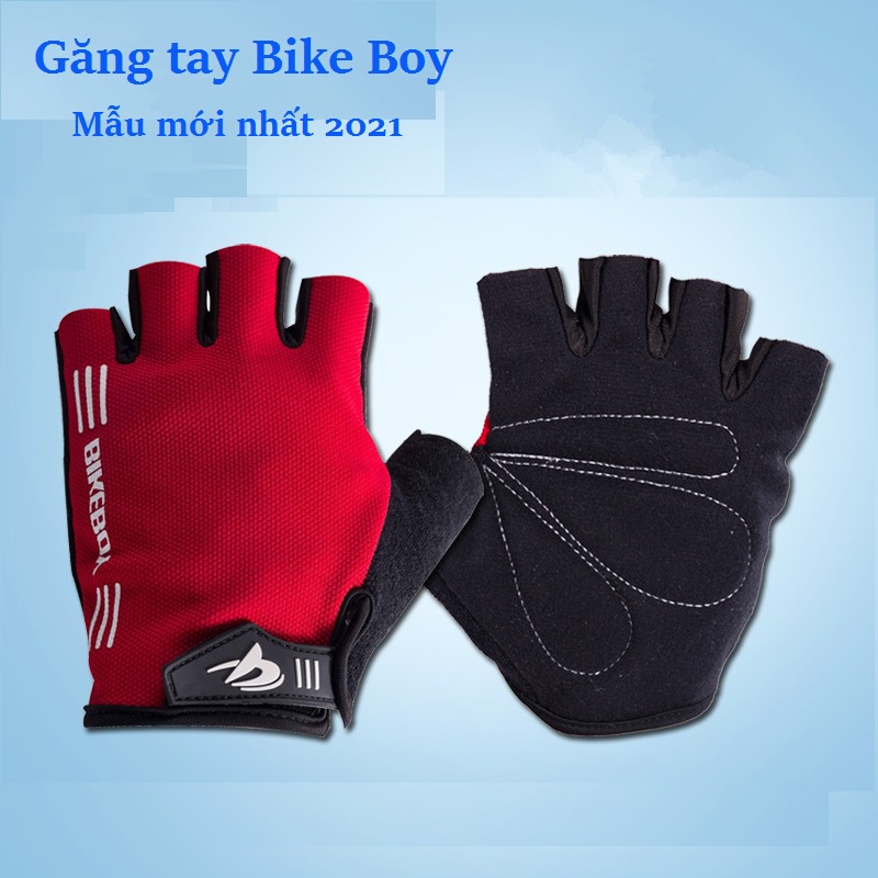 Găng Tay Hở Ngón Bikeboy, Găng Tay Bảo Vệ Đi Xe Đạp Xe Máy Đường Dài