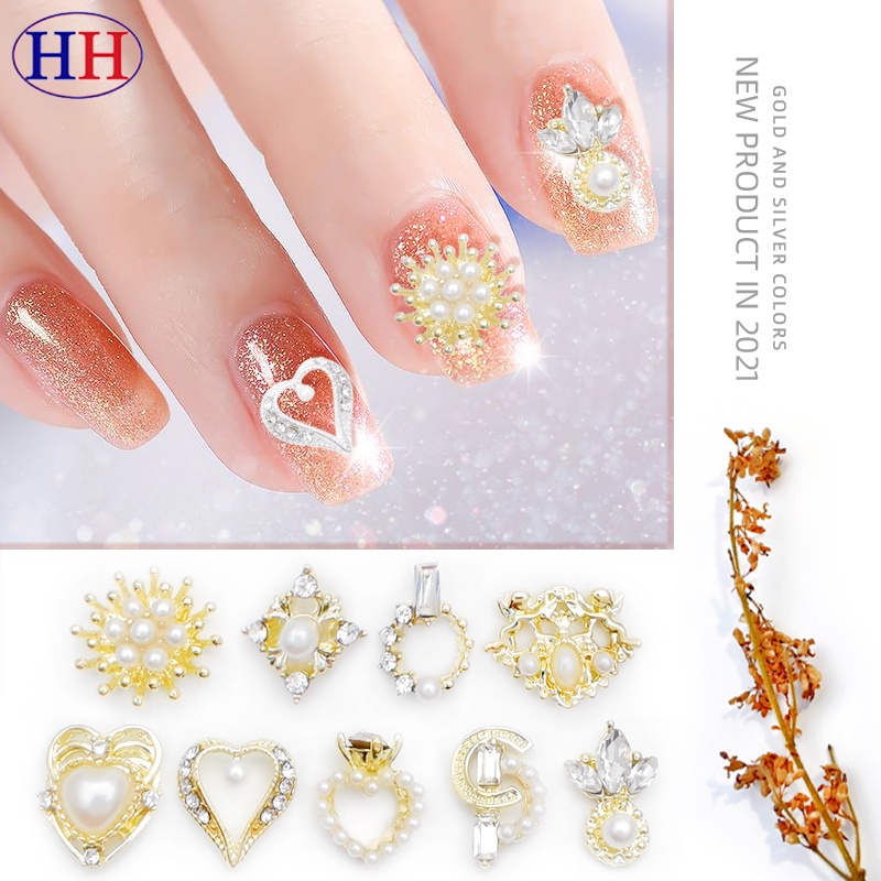 Hàng Có Sẵn Phụ Kiện Dán Móng Tay Bằng Hợp Kim Cao Cấp Phong Cách Nhật Bản Ins Sang Trọng Cổ Tích Ánh Sáng Thần Tiên Đính Đá Chữ D Home Cd